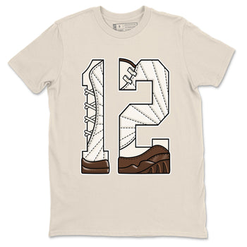 AJ12 Baroque Brown shirts to match jordans Number 12 best t shirts to wear with jordans SoleFly x Jordan 12 Baroque Brown match shoes to clothes SNRT Sneaker Tees unisex cotton Natural 2 shirts