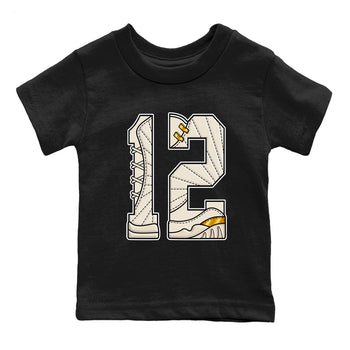 12s Phantom shirts to match jordans Number 12 sneaker match tees Air Jordan 12 WMNS Phantom match shoes to clothes SNRT Sneaker Tees Youth Baby Black 2 tee