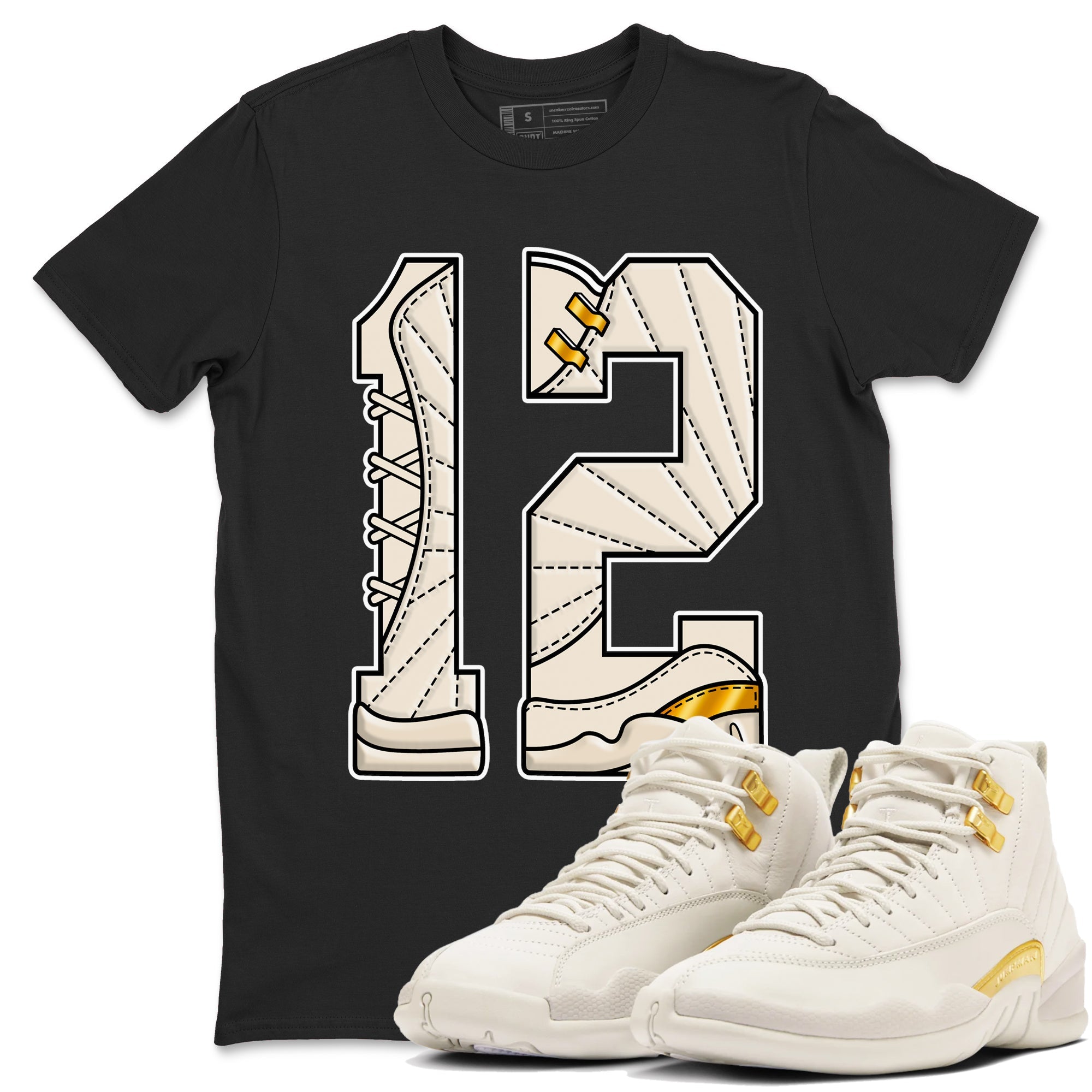 Number 12 SNRT Sneaker Tees Air Jordan 12 Phantom SNRT Sneaker T shirts