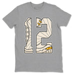 12s Phantom shirts to match jordans Number 12 sneaker match tees Air Jordan 12 WMNS Phantom match shoes to clothes SNRT Sneaker Tees unisex cotton Heather Grey 2 shirts