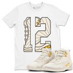 12s Phantom shirts to match jordans Number 12 sneaker match tees Air Jordan 12 WMNS Phantom match shoes to clothes SNRT Sneaker Tees unisex cotton White 1 shirts