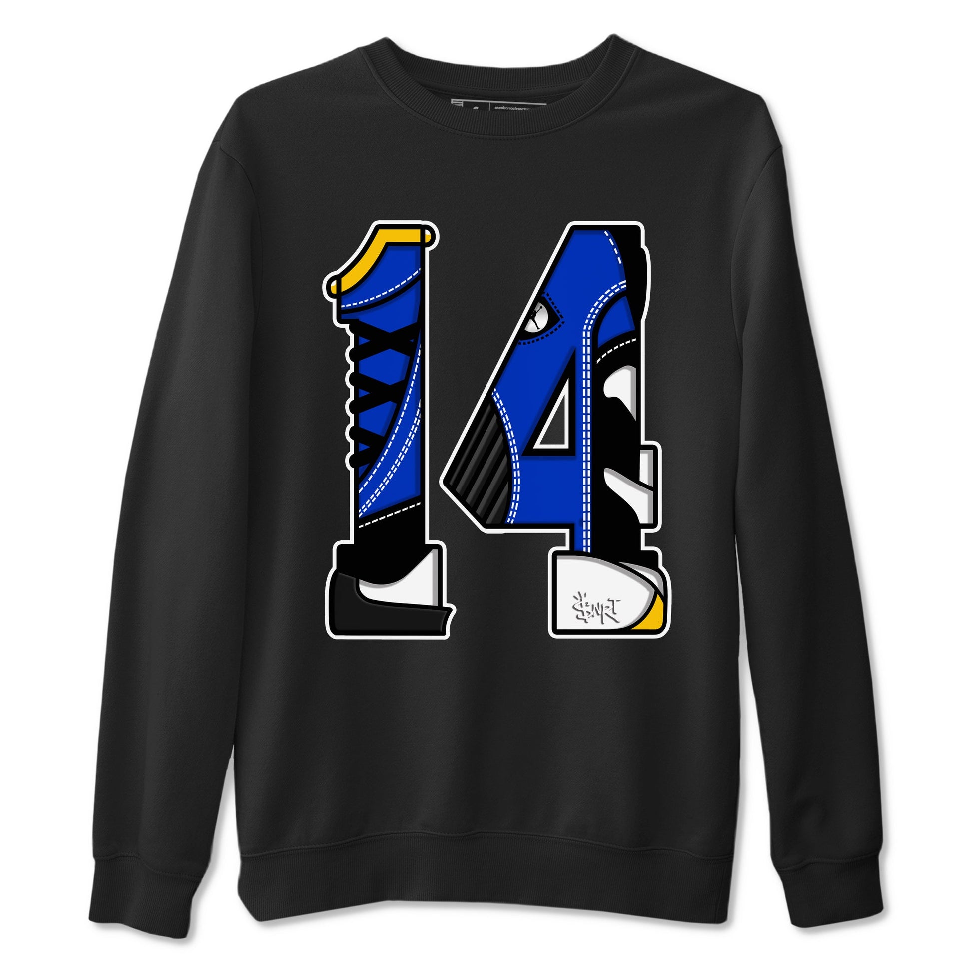 14s Laney t shirts to match sneakers Number 14 sneaker match tees Air Jordan 14 Laney shirt SNRT Sneaker Tees unisex cotton Black 2 shirts