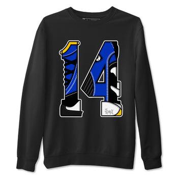 14s Laney t shirts to match sneakers Number 14 sneaker match tees Air Jordan 14 Laney shirt SNRT Sneaker Tees unisex cotton Black 2 shirts