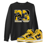 Dunk High Wu Tang shirts to match jordans Number 23 sneaker match tees Dunk High Wu Tang match shoes to clothes SNRT Sneaker Tees unisex cotton Black 1 shirts