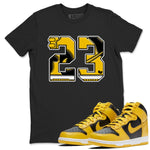 Dunk High Wu Tang shirts to match jordans Number 23 sneaker match tees Dunk High Wu Tang match shoes to clothes SNRT Sneaker Tees unisex cotton Black 1 shirts