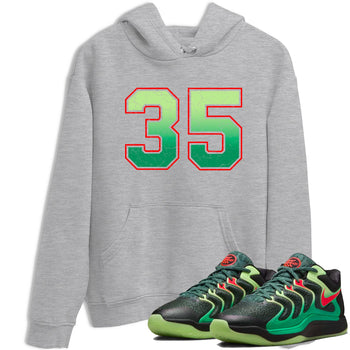 Sneaker Threads – Sneaker Tees To Match Nike KD 17 Easy Money Sniper – Number 35 Graphic Tee Heather Grey 1. Perfect for Jordan releases 2025 colorways. Perfect for Kevin Durant sneaker releases and Easy Money basketball colorways loved by hoopers in 2025.
