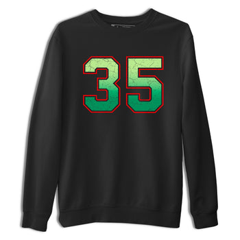 Sneaker Threads – Sneaker Tees To Match Nike KD 17 Easy Money Sniper – Number 35 Graphic Tee Black 2. Perfect for Jordan releases 2025 colorways. Perfect for Kevin Durant sneaker releases and Easy Money basketball colorways loved by hoopers in 2025.