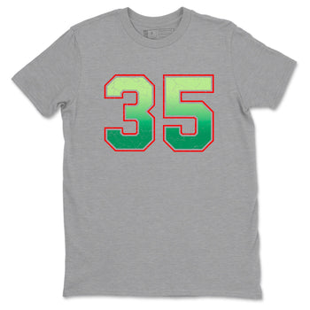 Sneaker Threads – Sneaker Tees To Match Nike KD 17 Easy Money Sniper – Number 35 Graphic Tee Heather Grey 2. Perfect for Jordan releases 2025 colorways. Perfect for Kevin Durant sneaker releases and Easy Money basketball colorways loved by hoopers in 2025.