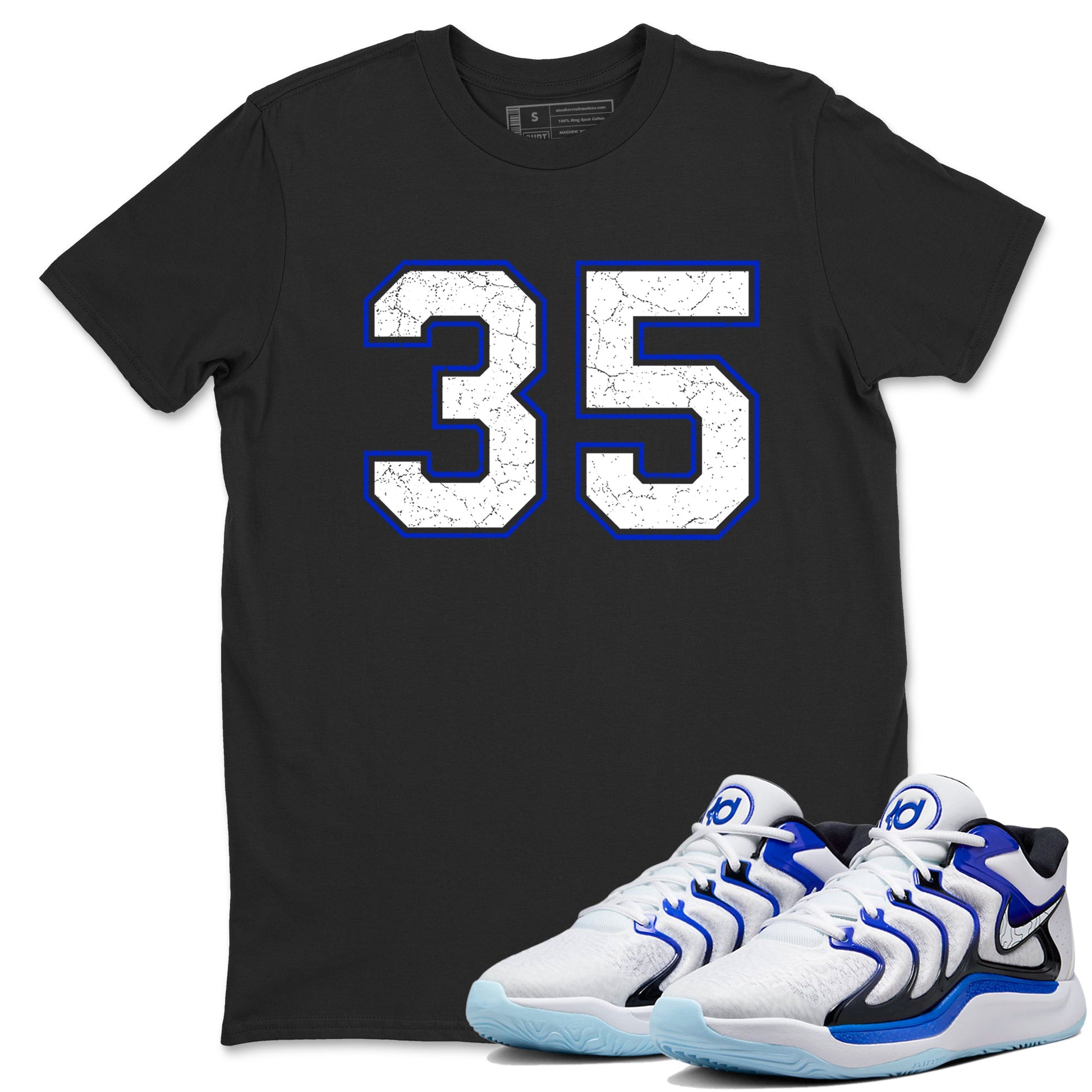Sneaker Threads – Sneaker Tees To Match Nike KD 17 Penny – Number 35 Graphic Tee Black 1. Perfect for Jordan releases 2025 colorways. Perfect for Kevin Durant basketball sneaker releases and retro Penny-inspired 2025 colorways.