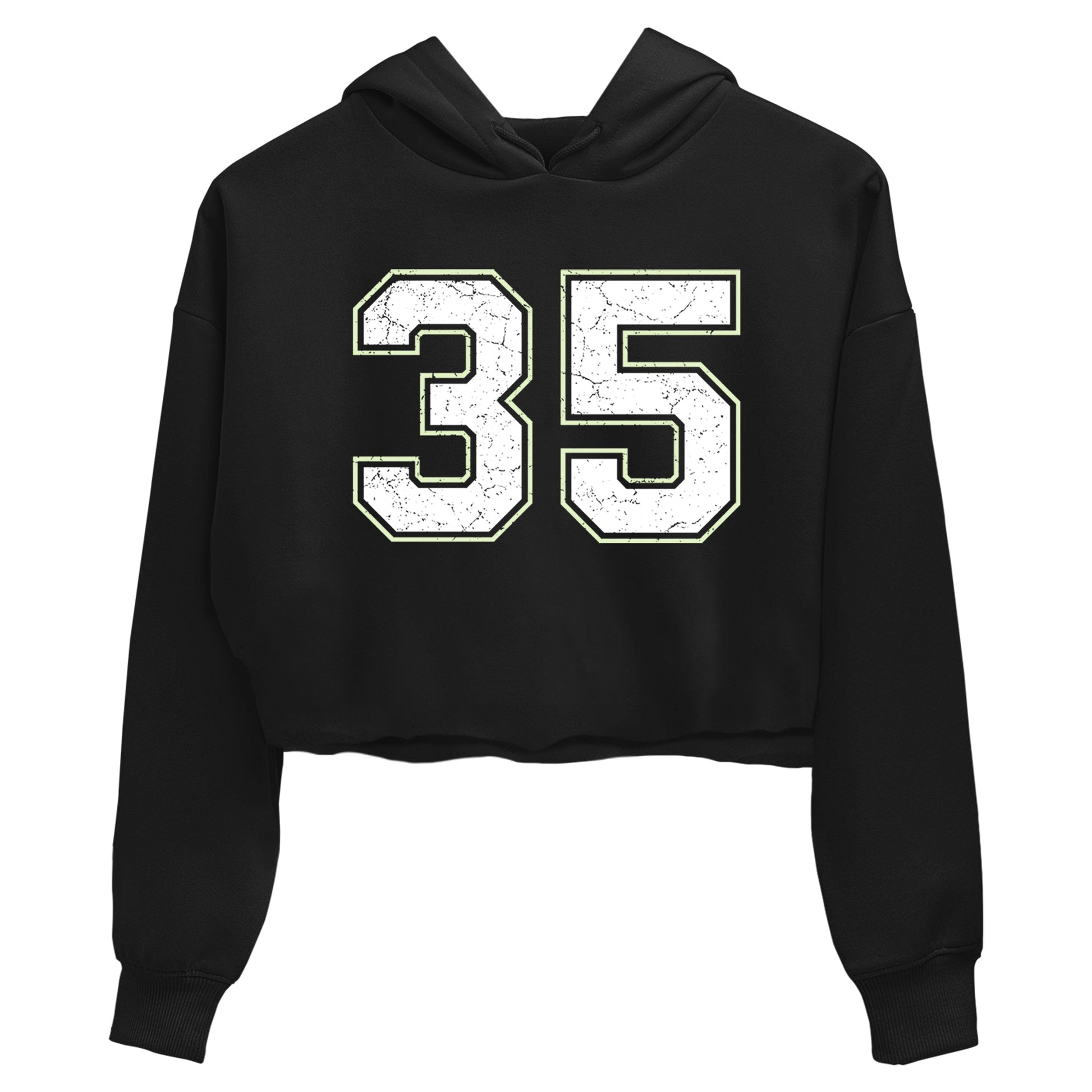 Sneaker Threads – Sneaker Tees To Match Nike KD 18 Halloween – Number 35 Crop Tee Black 2. Perfect for Jordan releases 2025 colorways. Perfect for Kevin Durant sneaker releases and Halloween 2025 colorways.