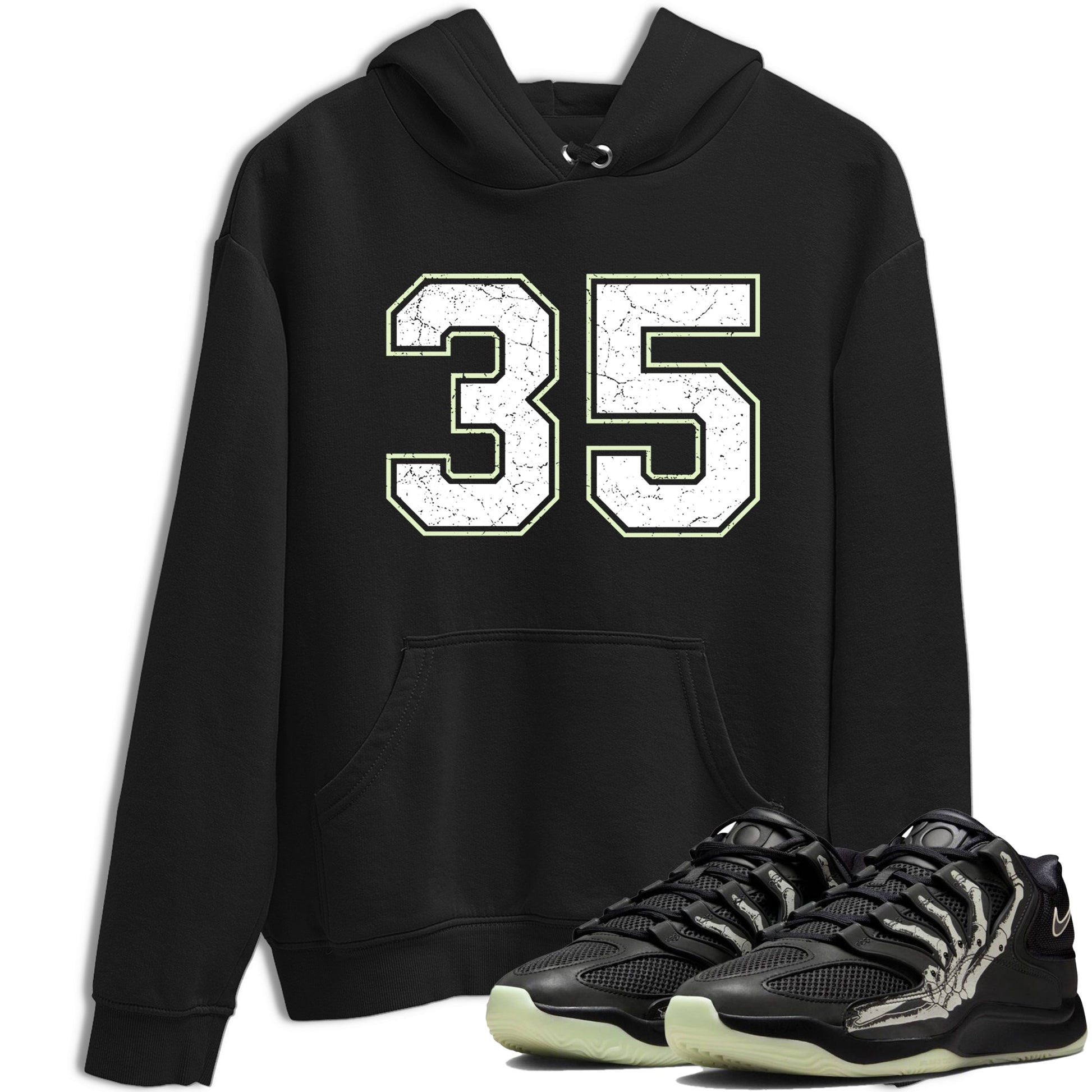Sneaker Threads – Sneaker Tees To Match Nike KD 18 Halloween – Number 35 Graphic Tee Black 1. Perfect for Jordan releases 2025 colorways. Perfect for Kevin Durant sneaker releases and Halloween 2025 colorways.