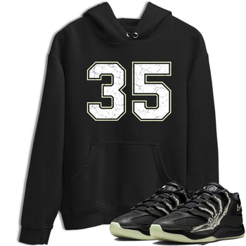 Sneaker Threads – Sneaker Tees To Match Nike KD 18 Halloween – Number 35 Graphic Tee Black 1. Perfect for Jordan releases 2025 colorways. Perfect for Kevin Durant sneaker releases and Halloween 2025 colorways.