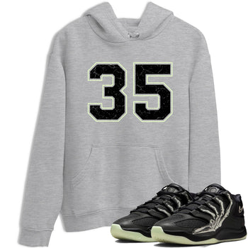Sneaker Threads – Sneaker Tees To Match Nike KD 18 Halloween – Number 35 Graphic Tee Heather Grey 1. Perfect for Jordan releases 2025 colorways. Perfect for Kevin Durant sneaker releases and Halloween 2025 colorways.
