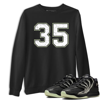 Sneaker Threads – Sneaker Tees To Match Nike KD 18 Halloween – Number 35 Graphic Tee Black 1. Perfect for Jordan releases 2025 colorways. Perfect for Kevin Durant sneaker releases and Halloween 2025 colorways.