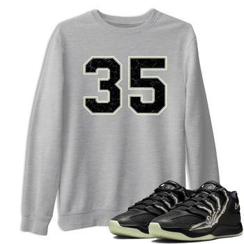 Sneaker Threads – Sneaker Tees To Match Nike KD 18 Halloween – Number 35 Graphic Tee Heather Grey 1. Perfect for Jordan releases 2025 colorways. Perfect for Kevin Durant sneaker releases and Halloween 2025 colorways.