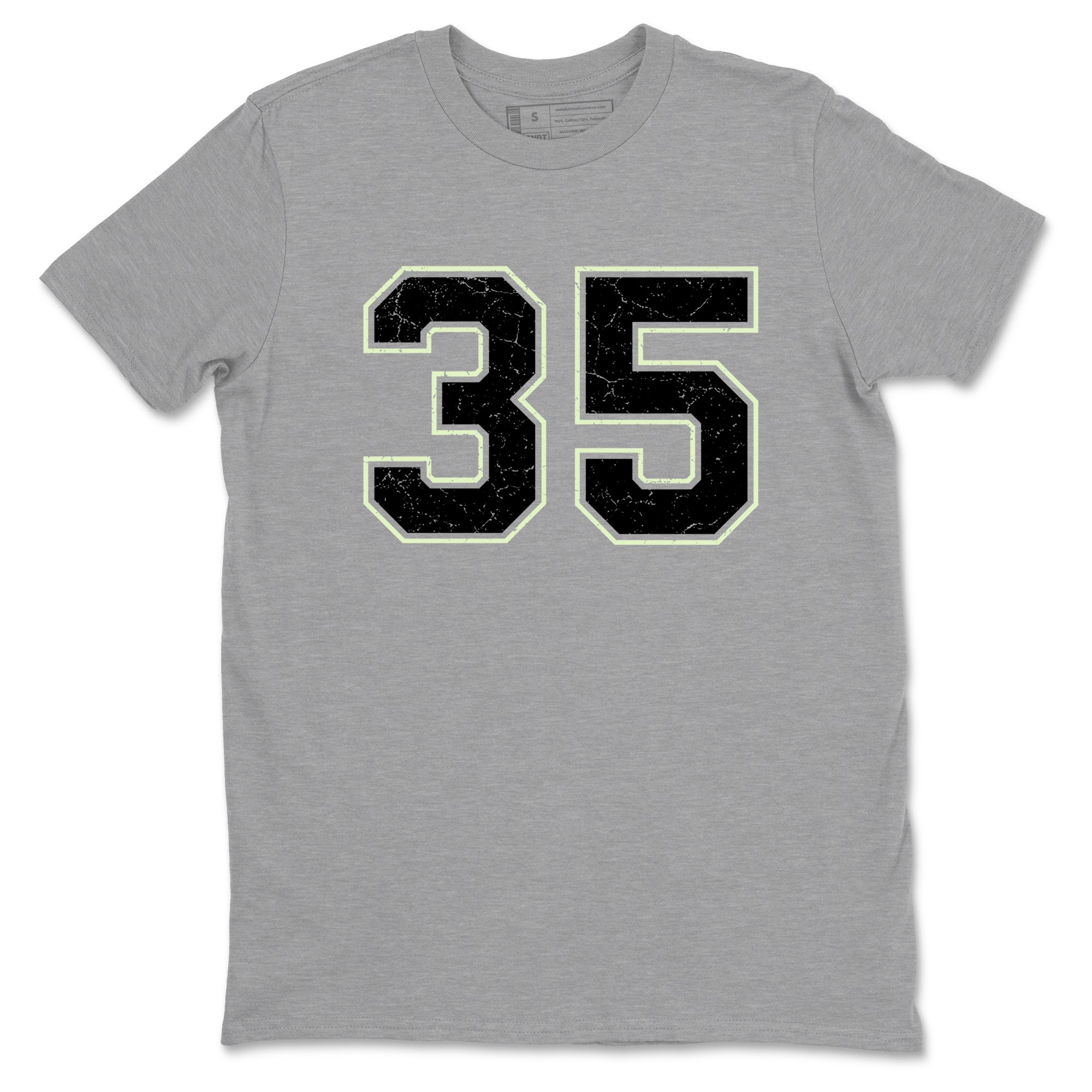 Sneaker Threads – Sneaker Tees To Match Nike KD 18 Halloween – Number 35 Graphic Tee Heather Grey 2. Perfect for Jordan releases 2025 colorways. Perfect for Kevin Durant sneaker releases and Halloween 2025 colorways.