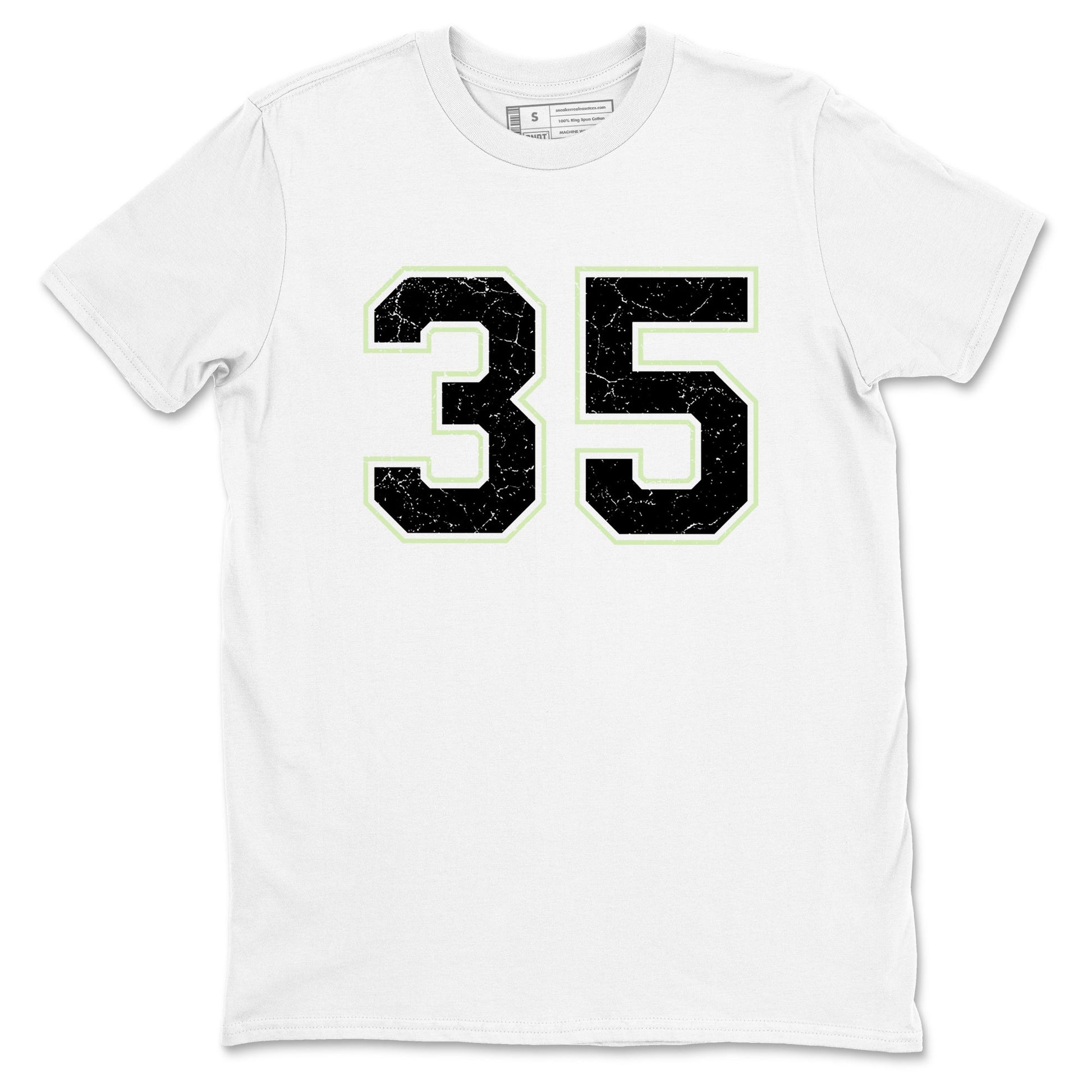 Sneaker Threads – Sneaker Tees To Match Nike KD 18 Halloween – Number 35 Graphic Tee White 2. Perfect for Jordan releases 2025 colorways. Perfect for Kevin Durant sneaker releases and Halloween 2025 colorways.