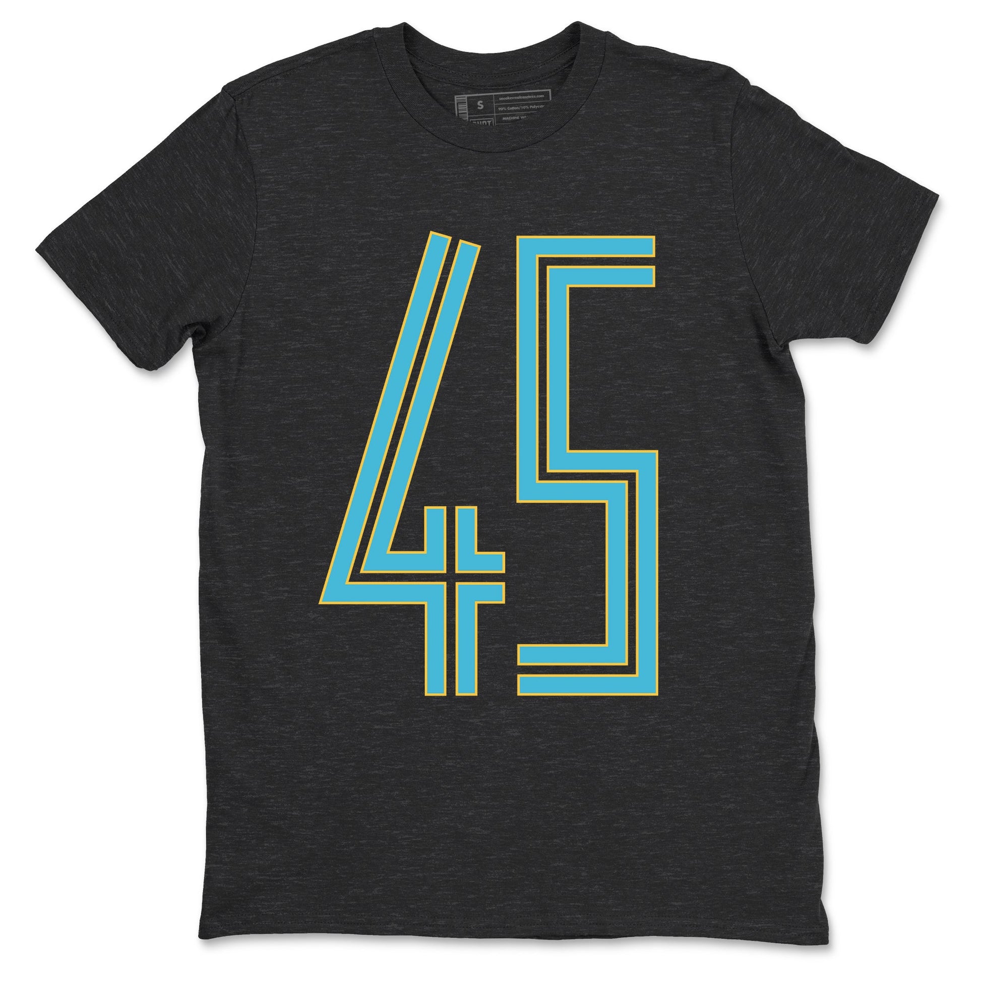 Sneaker Threads – Sneaker Tees To Match Air Jordan 11 Retro Gamma – Number 45 Graphic Tee Charcoal Heather 2. Perfect for Jordan releases 2025 colorways.