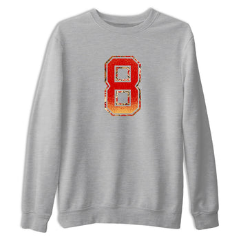 Best Christmas gifts for sneakerheads  – Sneaker Tees To Match Nike KB 9 China Sneakers – Number 8 Graphic Tee Heather Grey 2