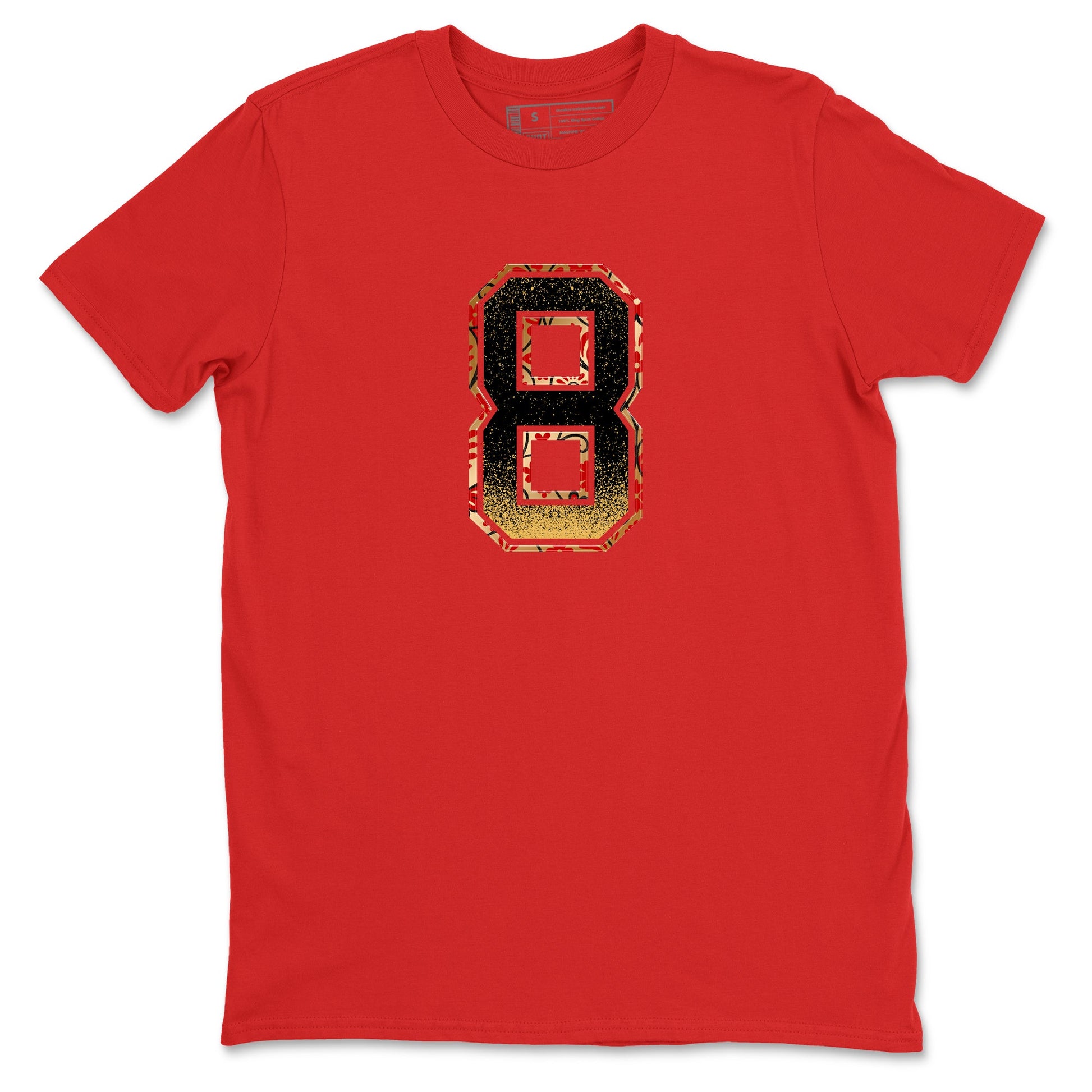 Best Christmas gifts for sneakerheads  – Sneaker Tees To Match Nike KB 9 China Sneakers – Number 8 Graphic Tee Red 2