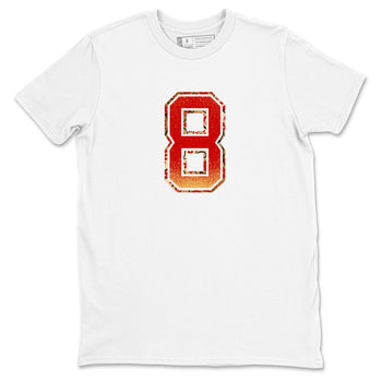 Best Christmas gifts for sneakerheads  – Sneaker Tees To Match Nike KB 9 China Sneakers – Number 8 Graphic Tee White 2