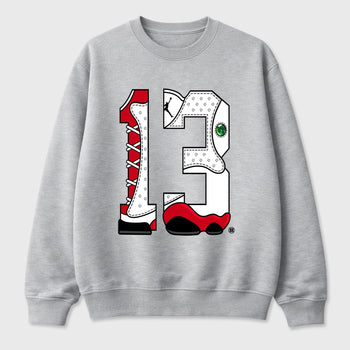 Sneaker match tees  Sneaker Tees To Match Air Jordan 13 Chicago Shoes  Number Statue Tee Heather Grey 2