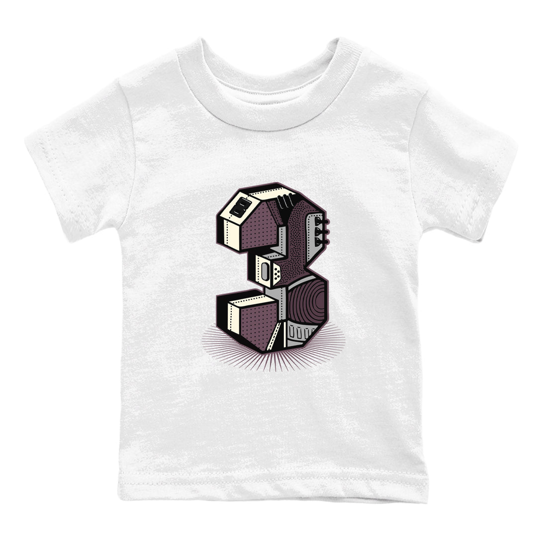 AJ3 A Ma Maniere x Black shirts to match jordans Number Statue sneaker match tees A Ma Maniere x Air Jordan 3 “Black” SNRT Sneaker Tees streetwear brand Baby and Youth White 2 cotton tee