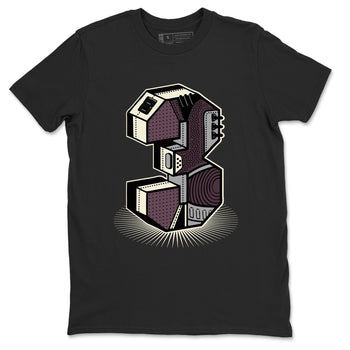AJ3 A Ma Maniere x Black shirts to match jordans Number Statue sneaker match tees A Ma Maniere x Air Jordan 3 “Black” SNRT Sneaker Tees streetwear brand Black 2 unisex cotton tee