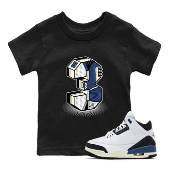 A Ma Maniere Air Jordan 3 Diffused Blue shirts to match jordans Number Statue graphic tee Jordan 3 For The Love best t-shirts to wear with jordans SNRT Sneaker Tees Youth Baby Black 1 tee