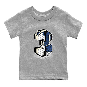 A Ma Maniere Air Jordan 3 Diffused Blue shirts to match jordans Number Statue graphic tee Jordan 3 For The Love best t-shirts to wear with jordans SNRT Sneaker Tees Youth Baby Heather Grey 2 tee