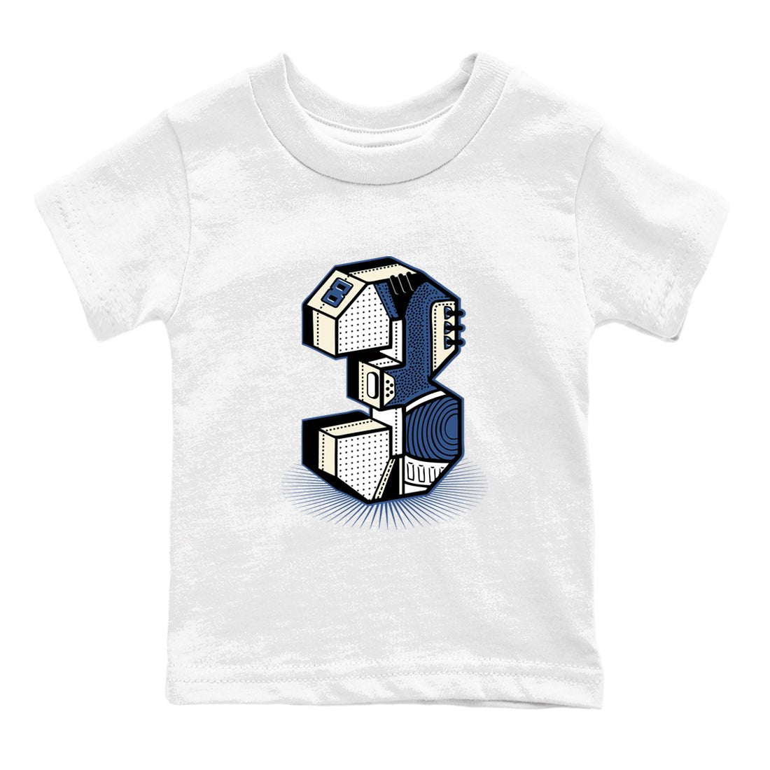 A Ma Maniere Air Jordan 3 Diffused Blue shirts to match jordans Number Statue graphic tee Jordan 3 For The Love best t-shirts to wear with jordans SNRT Sneaker Tees Youth Baby White 2 tee