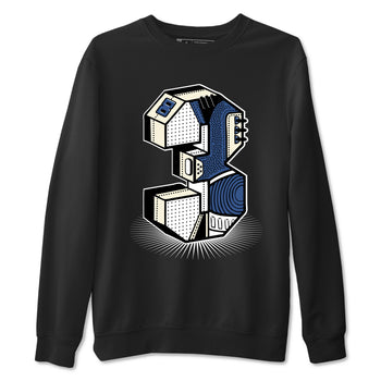 A Ma Maniere Air Jordan 3 Diffused Blue shirts to match jordans Number Statue graphic tee Jordan 3 For The Love best t-shirts to wear with jordans SNRT Sneaker Tees unisex cotton Black 2 shirts