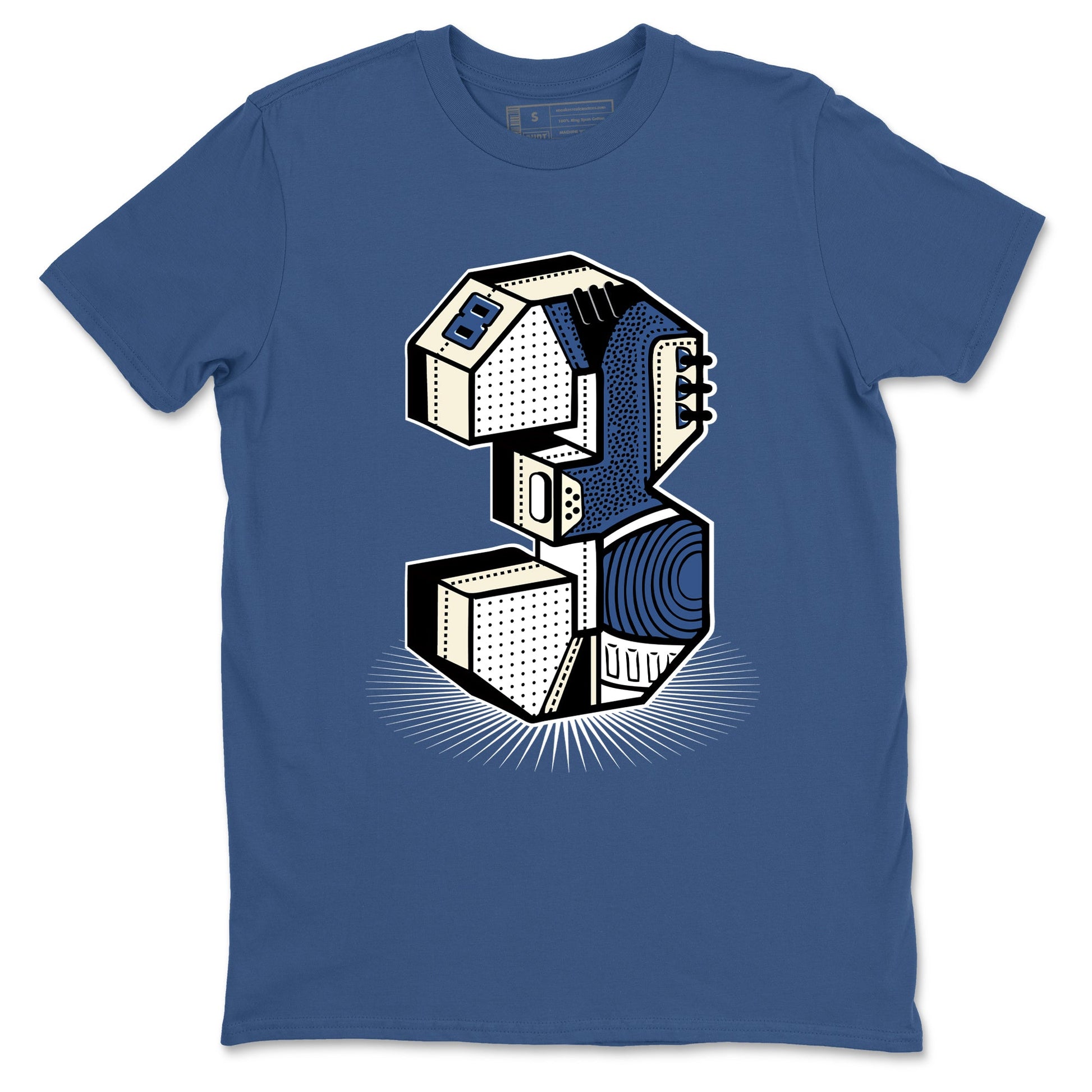 A Ma Maniere Air Jordan 3 Diffused Blue shirts to match jordans Number Statue graphic tee Jordan 3 For The Love best t-shirts to wear with jordans SNRT Sneaker Tees unisex cotton Denim Blue 2 shirts