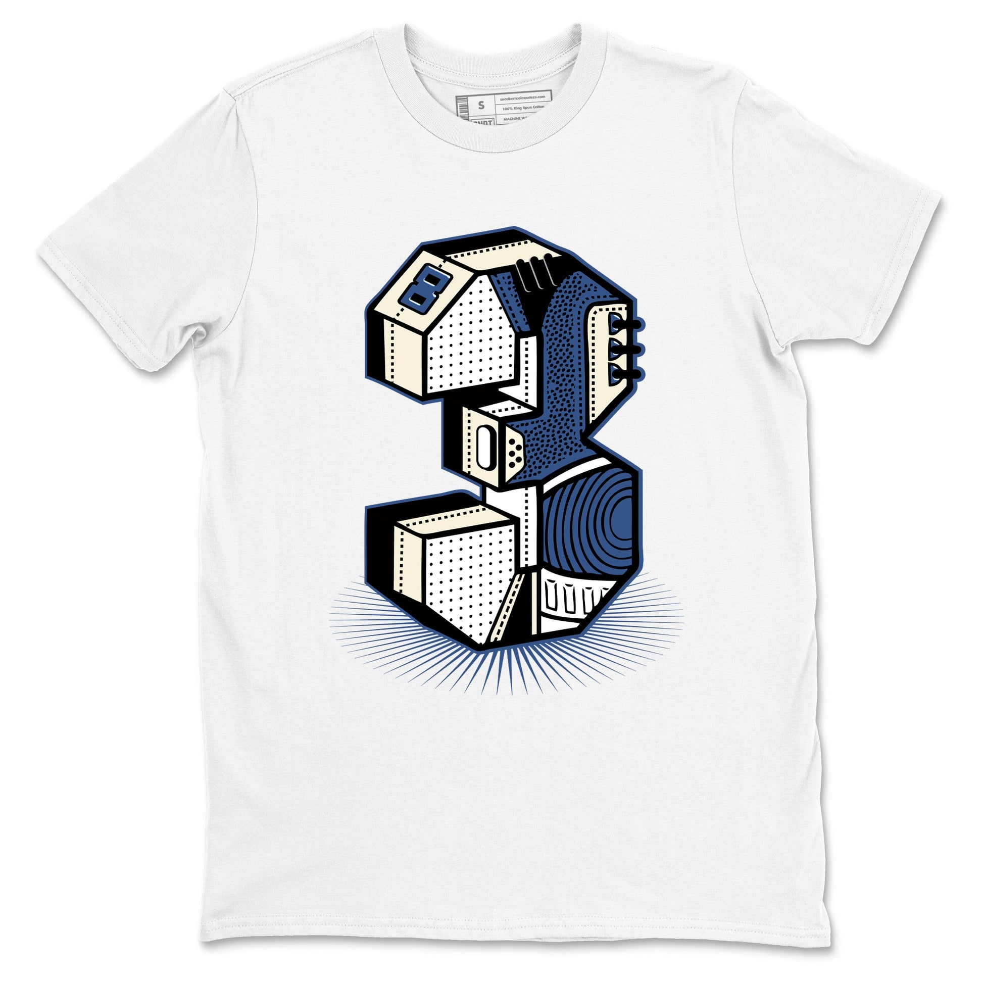 A Ma Maniere Air Jordan 3 Diffused Blue shirts to match jordans Number Statue graphic tee Jordan 3 For The Love best t-shirts to wear with jordans SNRT Sneaker Tees unisex cotton White 2 shirts