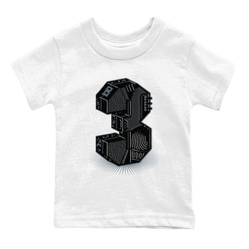 3s Black Cat shirts to match jordans Number Statue best t shirts to wear with jordans AJ3 Retro Black Cat match shoes to clothes SNRT Sneaker Tees Youth Baby White 2 tee
