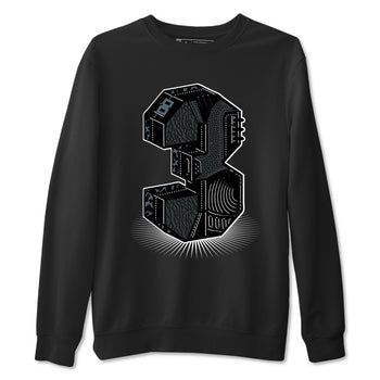 3s Black Cat shirts to match jordans Number Statue best t shirts to wear with jordans AJ3 Retro Black Cat match shoes to clothes SNRT Sneaker Tees unisex cotton Black 2 shirts