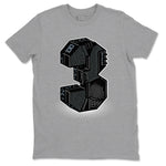 3s Black Cat shirts to match jordans Number Statue best t shirts to wear with jordans AJ3 Retro Black Cat match shoes to clothes SNRT Sneaker Tees unisex cotton Heather Grey 2 shirts