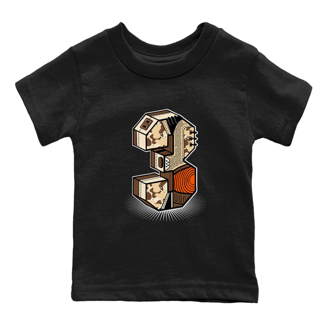 WNBA x Air Jordan 3 “Desert Camo” shirts to match jordans Number Statue sneaker match tees Air Jordan 3 Desert Camo SNRT Sneaker Release Tees Clothing Sneakerhead ShirtsBaby and Youth Black 2 cotton tee