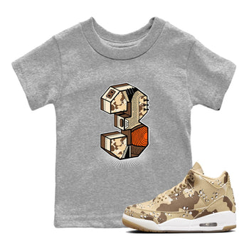WNBA x Air Jordan 3 “Desert Camo” shirts to match jordans Number Statue sneaker match tees Air Jordan 3 Desert Camo SNRT Sneaker Release Tees Clothing Sneakerhead ShirtsBaby and Youth Heather Grey 1 cotton tee