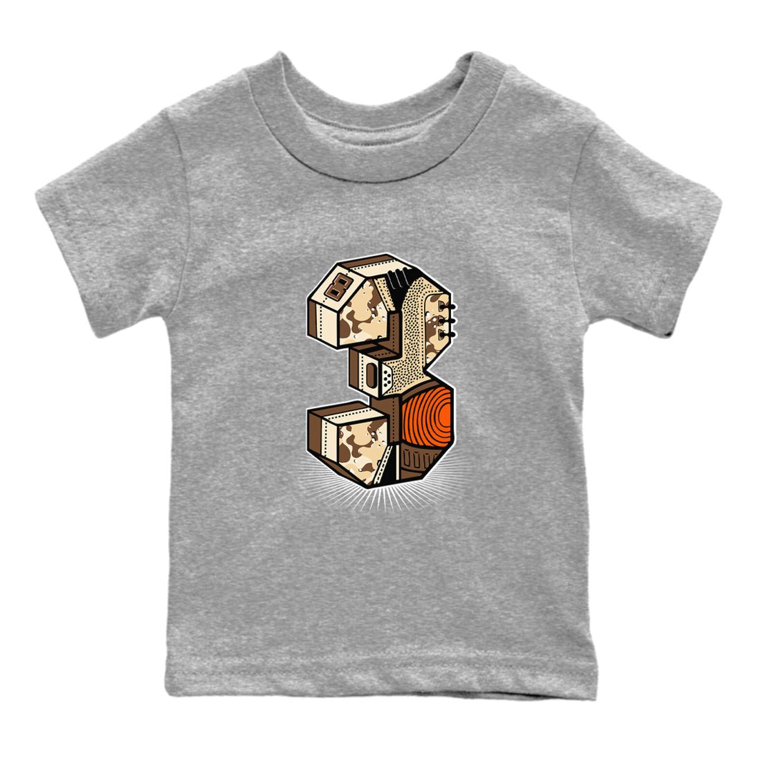 WNBA x Air Jordan 3 “Desert Camo” shirts to match jordans Number Statue sneaker match tees Air Jordan 3 Desert Camo SNRT Sneaker Release Tees Clothing Sneakerhead ShirtsBaby and Youth Heather Grey 2 cotton tee