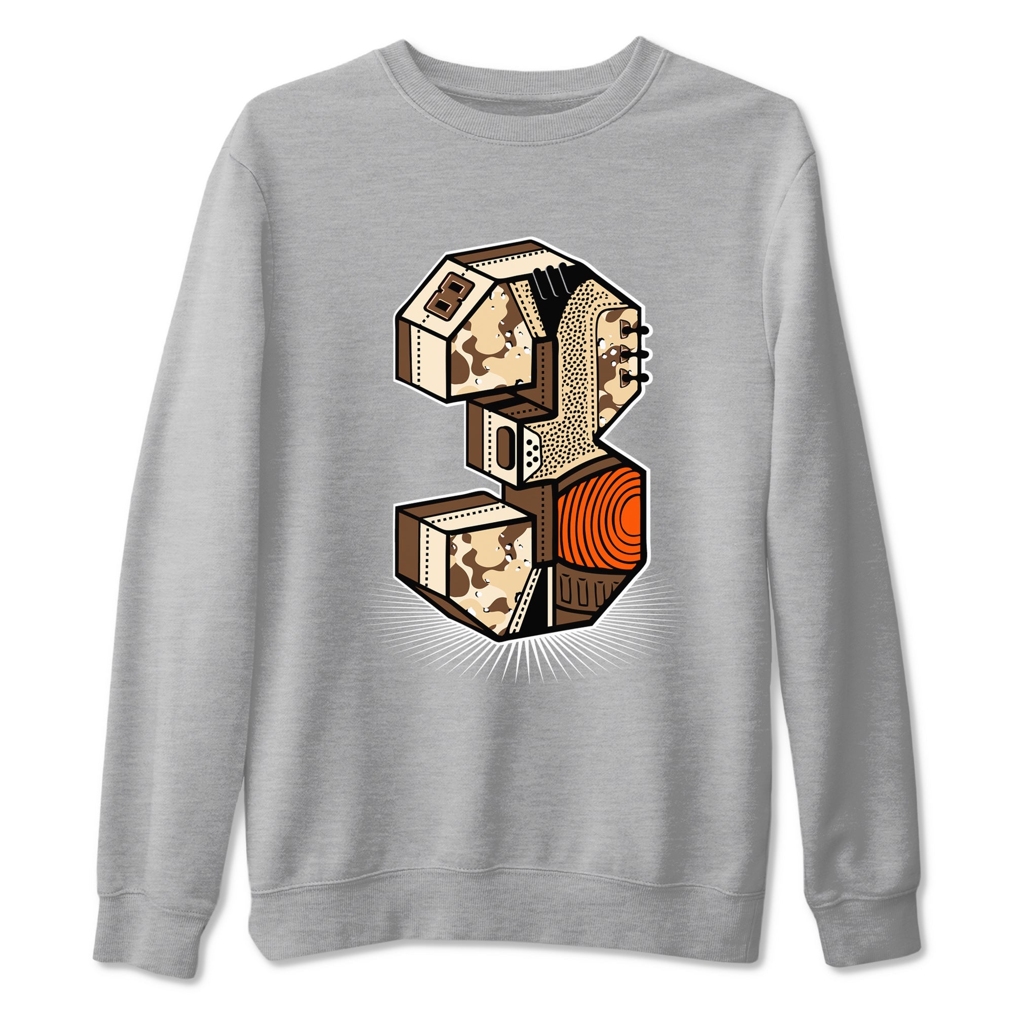 WNBA x Air Jordan 3 “Desert Camo” shirts to match jordans Number Statue sneaker match tees Air Jordan 3 Desert Camo SNRT Sneaker Release Tees Clothing Sneakerhead ShirtsHeather Grey 2 unisex cotton tee