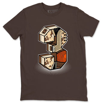 WNBA x Air Jordan 3 “Desert Camo” shirts to match jordans Number Statue sneaker match tees Air Jordan 3 Desert Camo SNRT Sneaker Release Tees Clothing Sneakerhead ShirtsDark Chocolate 2 unisex cotton tee