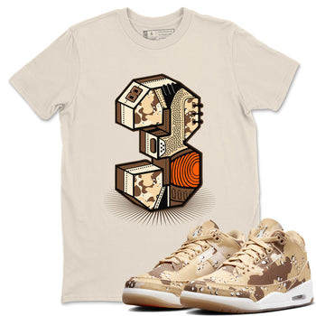 WNBA x Air Jordan 3 “Desert Camo” shirts to match jordans Number Statue sneaker match tees Air Jordan 3 Desert Camo SNRT Sneaker Release Tees Clothing Sneakerhead ShirtsNatural 1 unisex cotton tee