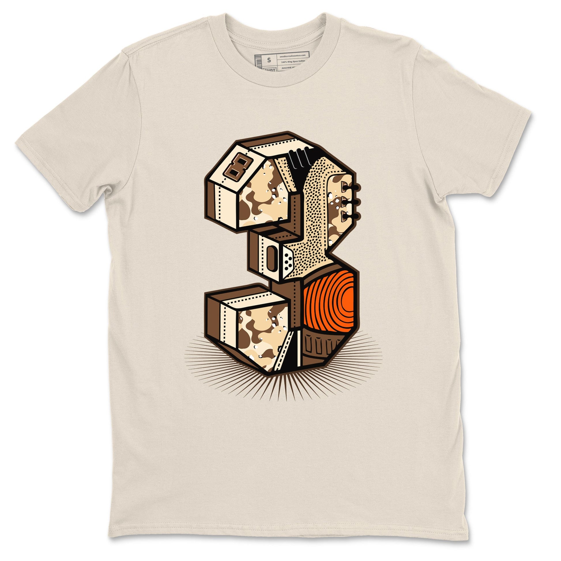 WNBA x Air Jordan 3 “Desert Camo” shirts to match jordans Number Statue sneaker match tees Air Jordan 3 Desert Camo SNRT Sneaker Release Tees Clothing Sneakerhead ShirtsNatural 2 unisex cotton tee