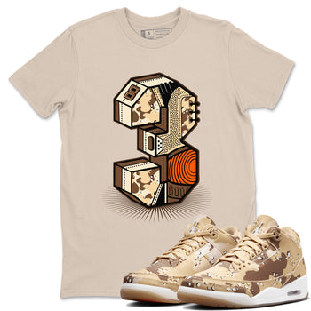 WNBA x Air Jordan 3 “Desert Camo” shirts to match jordans Number Statue sneaker match tees Air Jordan 3 Desert Camo SNRT Sneaker Release Tees Clothing Sneakerhead ShirtsSand 1 unisex cotton tee