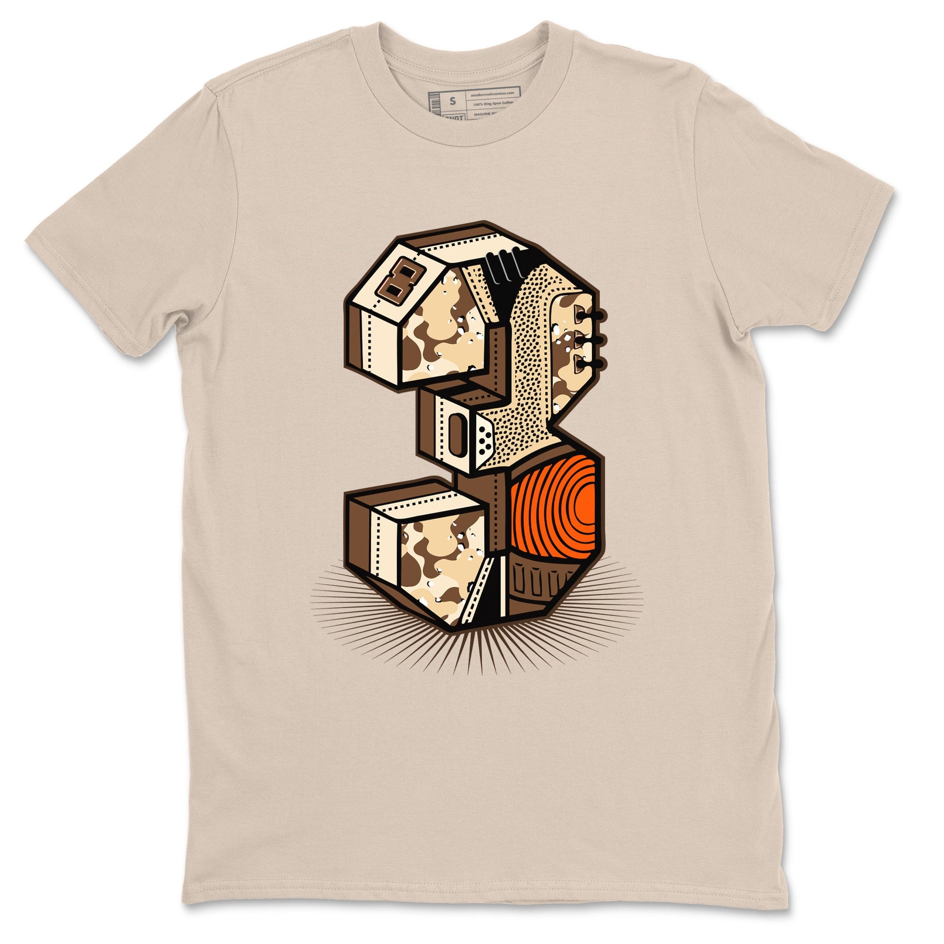 WNBA x Air Jordan 3 “Desert Camo” shirts to match jordans Number Statue sneaker match tees Air Jordan 3 Desert Camo SNRT Sneaker Release Tees Clothing Sneakerhead ShirtsSand 2 unisex cotton tee