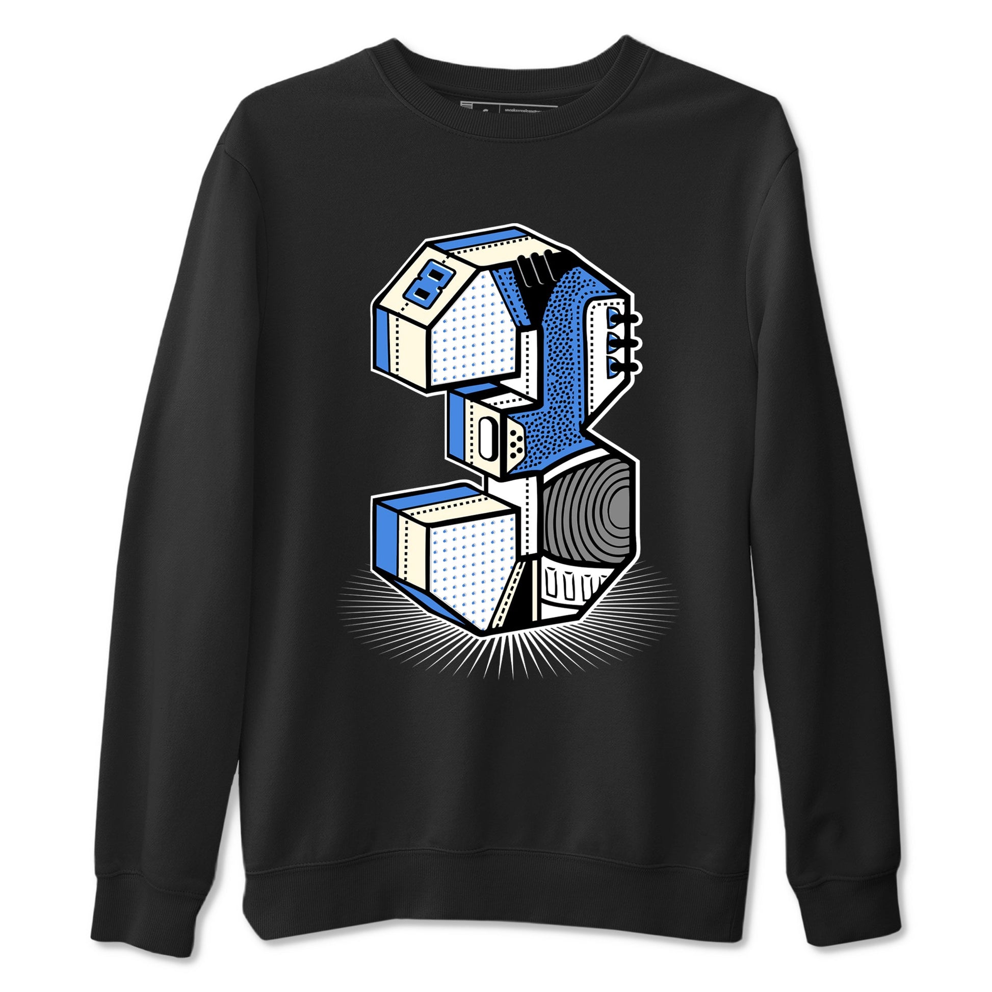 Air Jordan 3 Lucky Shorts shirts to match jordans Number Statue sneaker match tees Air Jordan 3 Retro Lucky Shorts match shoes to clothes SNRT Sneaker Tees unisex cotton Black 2 shirts
