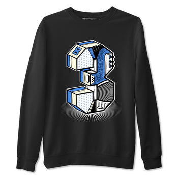 Air Jordan 3 Lucky Shorts shirts to match jordans Number Statue sneaker match tees Air Jordan 3 Retro Lucky Shorts match shoes to clothes SNRT Sneaker Tees unisex cotton Black 2 shirts