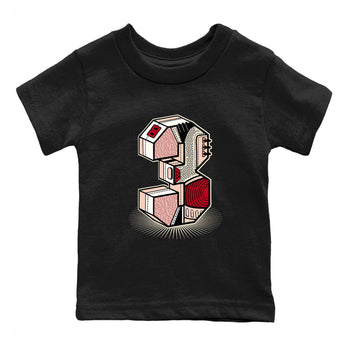 Air Jordan 3 Valentine's Day Graphic shirts Number Statue Valentine Gift shirts Air Jordan 3 Washed Coral best t-shirts to wear with jordans SNRT Sneaker Tees Youth Baby Black 2 tee