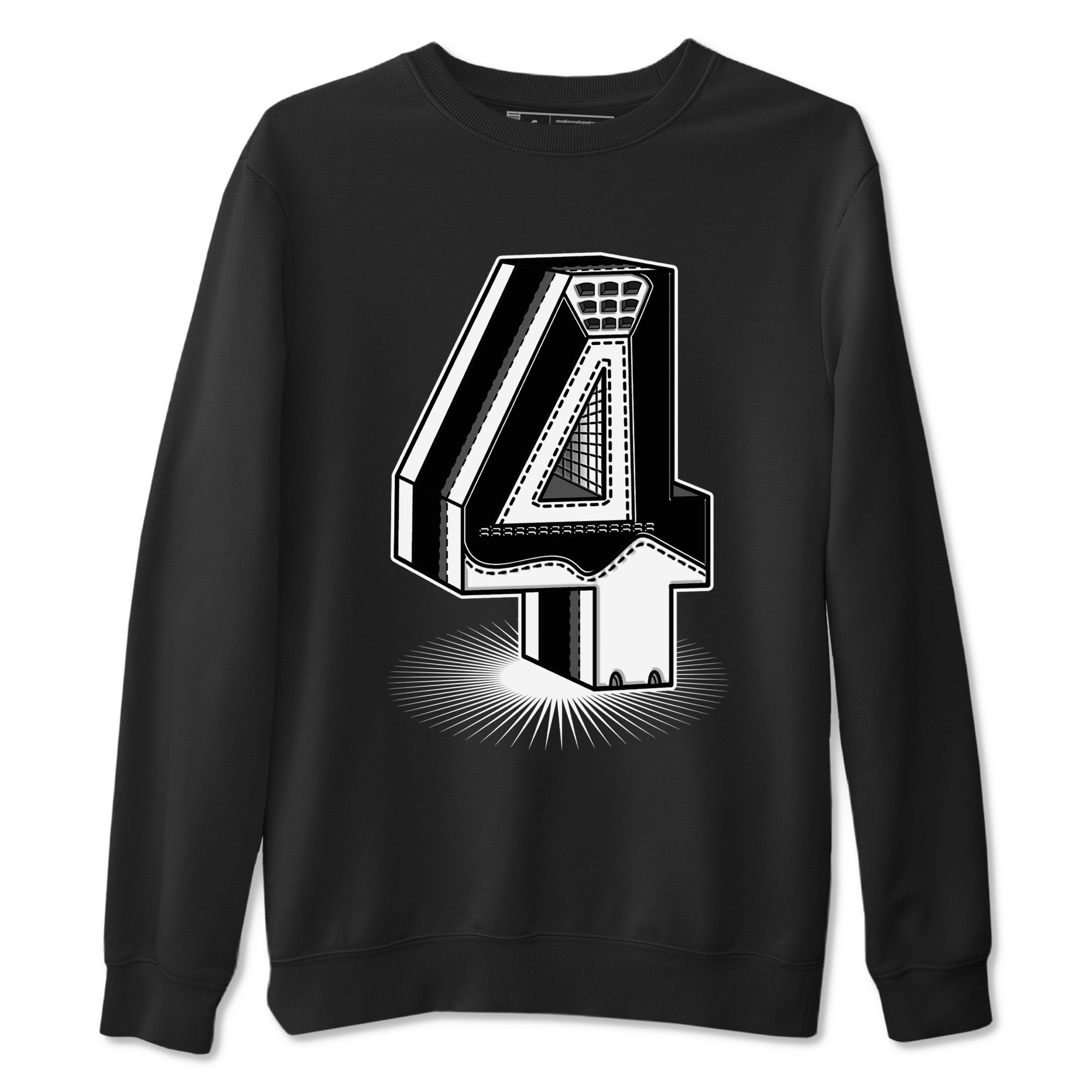 4s White Thunder Shirts To Match Jordans Number Statue sneaker match tees Air Jordan 4 White Thunder Tee SNRT Sneaker Release Tees unisex cotton Black 2 crew neck shirts